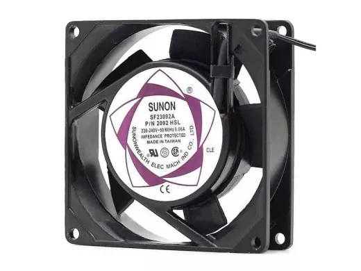 Вентилятор  220В;   92х92х25мм;   SUNON SF23092A, 