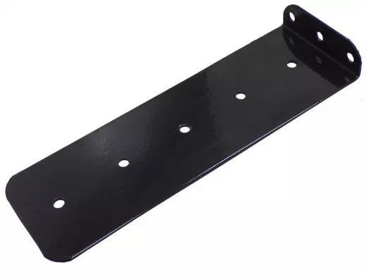 "ПАПРИКА-250-L1-BK" кронштейн чёрный для скрытого крепления полок,80х250х2мм, 9отв.6,5мм,без полки