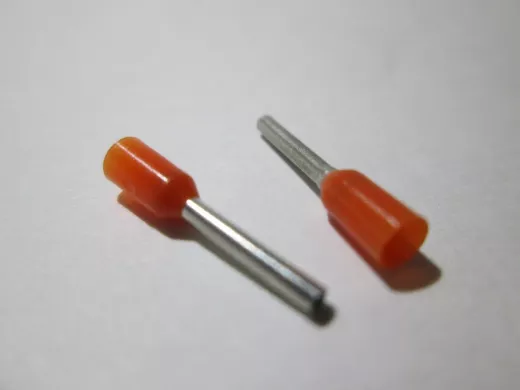 Наконечники штыревые втулочные изолированные IKY 0,5/8 (500шт) "KLEMSAN",арт.570010 (за шт.)