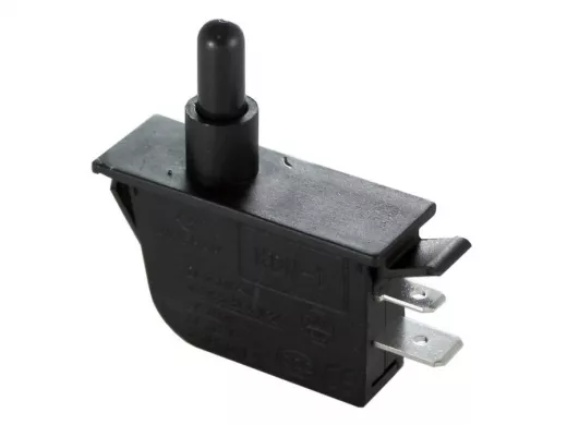 Перекл-Кнопка  KDN-101 прямоуг. (37x15х19мм) без фикс. вертик. 2 выв. (220В/2А)