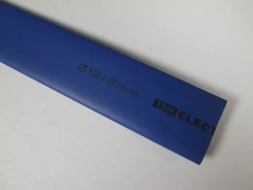 Термоусадка TDM ТУТнг 12/6 синяя 1м SQ0518-0227