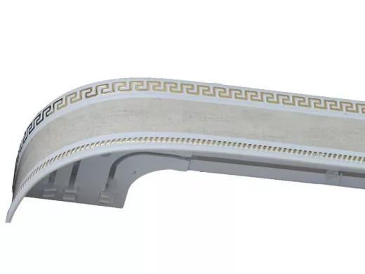 160см карниз ДНК Меандр 3 ШАМПАНЬ в индивид. упаковке ультракомпакт