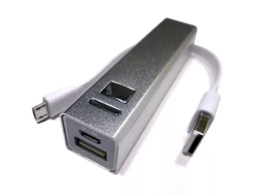 Внешний аккумулятор  2600 mAh, SHP-2180, с USB проводом (факт 1500мА/ч)