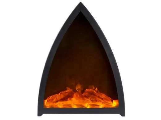 Светильник ФАZA  FL-H37USB (светильник-камин,- 3хLR14, треуг). Декоративный светильник с реалистично