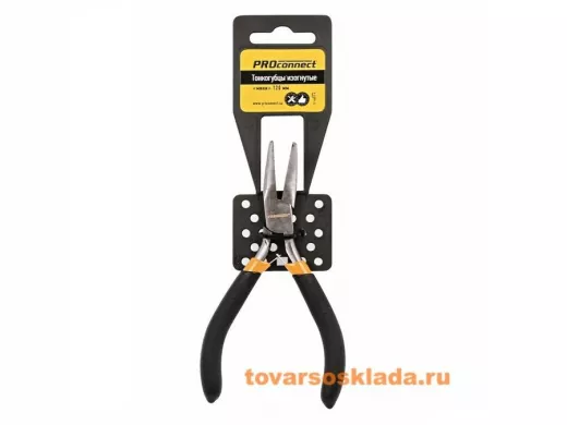 Инструмент тонкогубцы изогнутые "мини" 120 мм