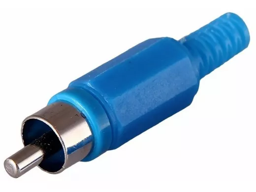 Штекер RCA (тюльпан) синий