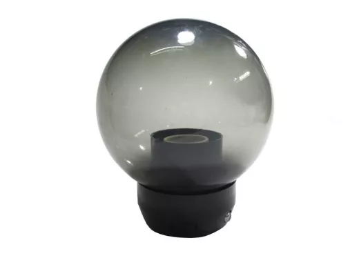 Светильник-ШАР садово-парковый, диам. 150мм, дымчатый, UFP-R150A SMOKE, с основанием UFP-A05AE BLACK