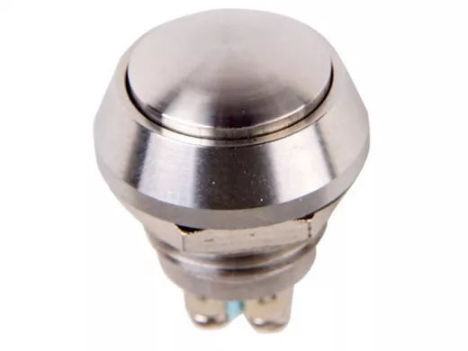 Кнопка  антивандальная диаметр 12мм  Б/Фикс (2с винт) (ON)-OFF сфера  REXANT