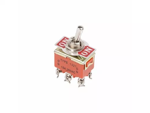 Тумблер 250V 15А (6c) ON-ON двухполюсный  REXANT