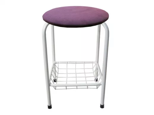 Табурет с подставкой для ног и корзинкой для вещей 