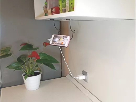 Стальной прочный держатель телефона под кухонный шкаф 