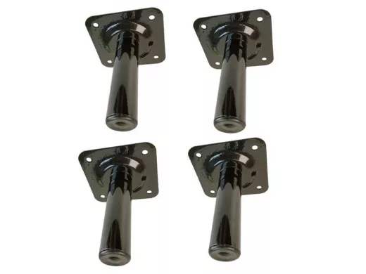 Прочная стальная ножка для стола, подставки, высота  15 см, черная,4шт, диаметр 32мм 