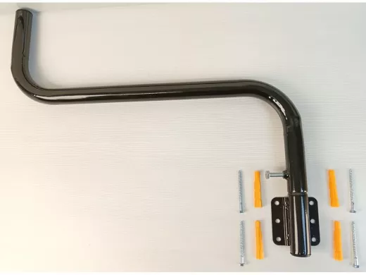 Кронштейн антенный поворотный, вылет 55 см, вверх 23 см "PROFIKRON-217024" черный, диаметр 32мм