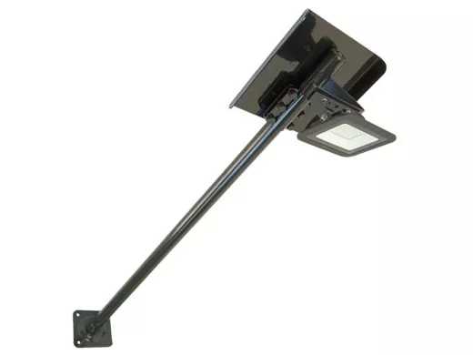 Кронштейн с козырьком для прожектора к стене, вылет 1 метр, диаметр 32мм 