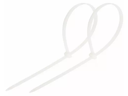 400x7,6мм кабельный хомут (стяжка нейлонoвая) nylon 100 шт. белый REXANT