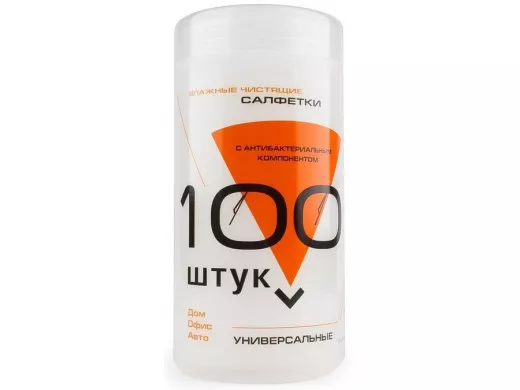 KBU-100 Салфетки для комп. техники в банке, 100 шт. KBU-100