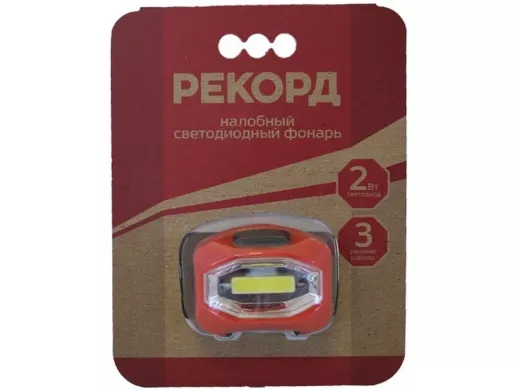 Фонарь налобный  РЕКОРД  SH-350 (3*R03) 2W  рассеянный свет, 150 лм