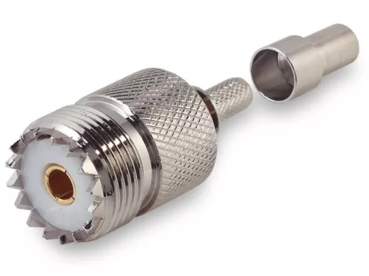 Разъем UHF U-211F PL259(female, мама) на кабель RG58, LMR195 обжимной