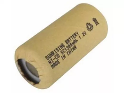 Аккумуляторы для шуруповерта и электроинструмента SC 1300мАч 1,2 Вольт Ni-Cd  SUNRISING (10C)