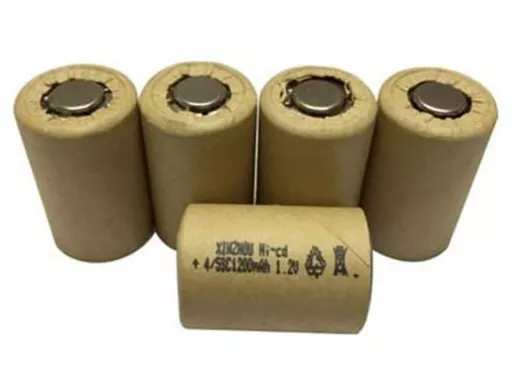 Аккумуляторы для шуруповерта SUNRISING Ni-Cd 4/5SC 1200 мАч, (10C)