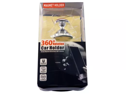 Автодержатель  магнитный, серебро (016)