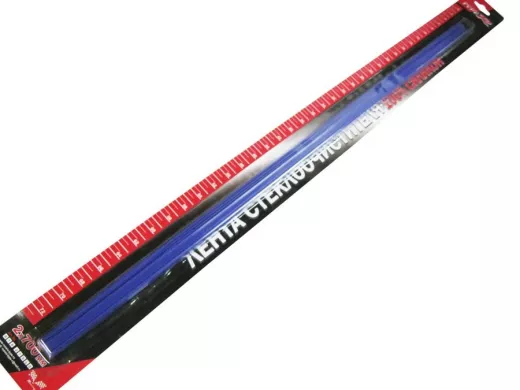 Лента стеклоочистителя (пара) силиконовая 70 см синяя RTR 07010