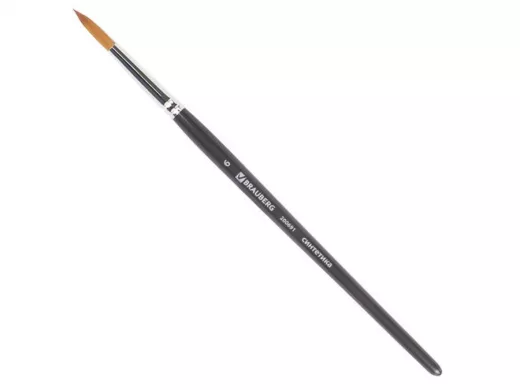 Кисть художественная проф. "BR-80182" ART CLASSIC, синтетика мягкая под колонок, кругл, № 6, кор руч