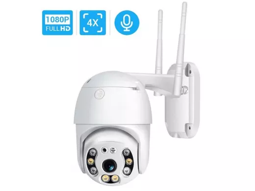 IP видеокамера беспроводная 2Mp с Wi-Fi поворотная  "83662" с микрофоном и динамиком,2 подсветки